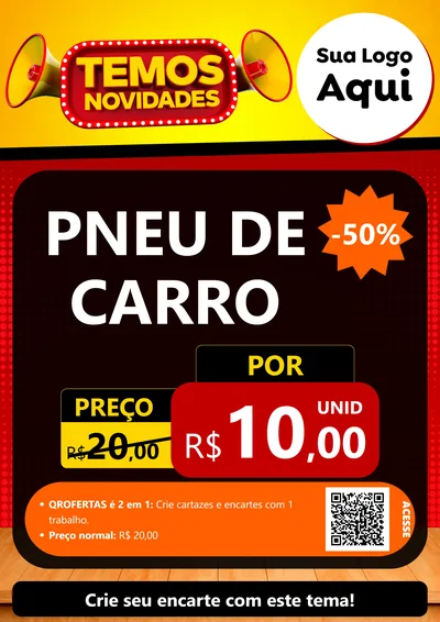Modelo de Cartaz para Cartaz A4 Vertical