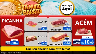 Modelo de TV para TV Horizontal com o tema Está Muito Barato para Açougue