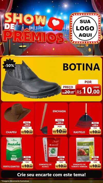 Modelo de Rede Social para Stories com o tema Show de Prêmios para Agropecuária