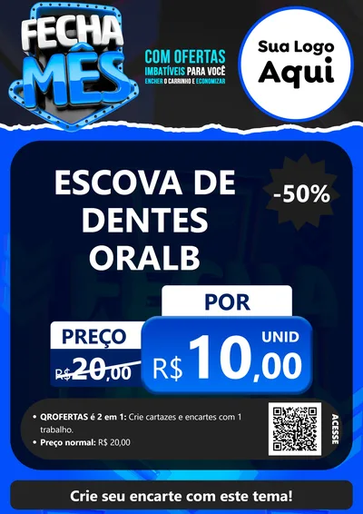 Modelo de Cartaz para Cartaz A4 Vertical com o tema Fecha Mês para Higiene Pessoal