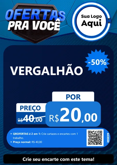 Modelo de Cartaz para Cartaz A4 Vertical com o tema Ofertas Para Você - Auto e Motopeças para Ferragens