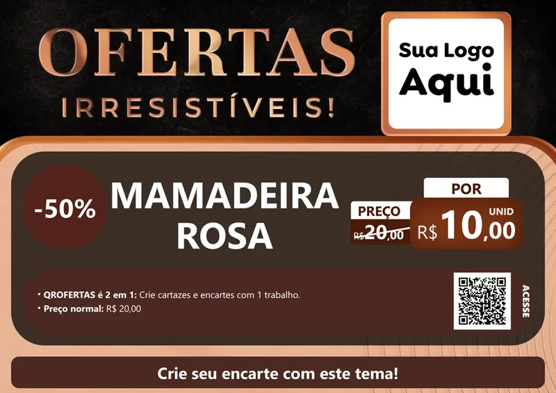 Modelo de Cartaz para Cartaz A4 Horizontal com o tema Ofertas Irresistíveis! para Bebês