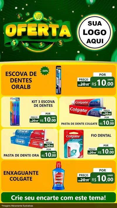 Modelo de TV para TV Vertical com o tema Oferta para Higiene Pessoal