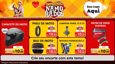 Modelo de TV para TV Horizontal com o tema Arraiá dos Namorados para Moto peças