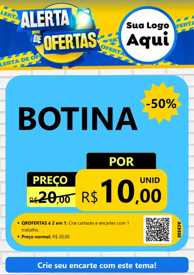 Modelo de Cartaz para Cartaz A4 Vertical com o tema Alerta de Ofertas para Agropecuária