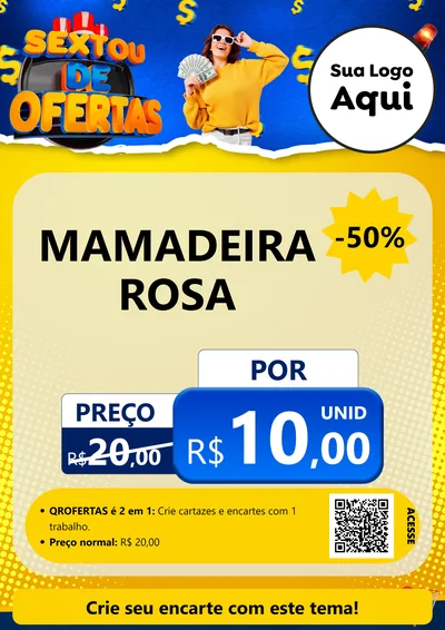 Modelo de Cartaz para Cartaz A4 Vertical com o tema Sextou de Ofertas para Bebês