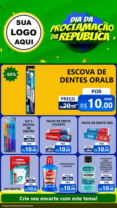 Modelo de Rede Social para Stories com o tema Dia Da Proclamação Da República para Higiene Pessoal