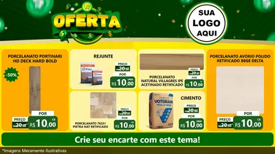Modelo de TV para TV Horizontal com o tema Oferta para Pisos e revestimentos