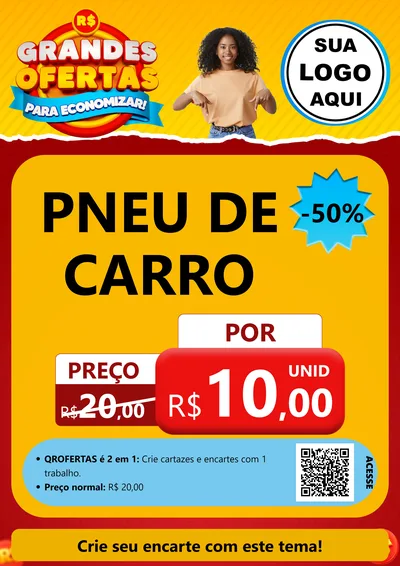 Modelo de Cartaz para Cartaz A4 Vertical