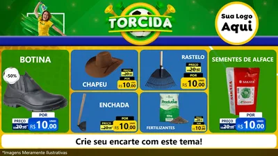 Modelo de TV para TV Horizontal com o tema Torcida para Agropecuária