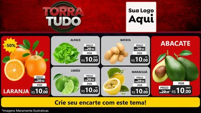 Modelo de TV para TV Horizontal com o tema Torra Tudo para Hortifrúti