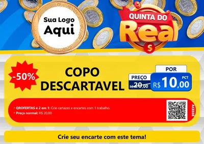 Modelo de Cartaz para Cartaz A4 Horizontal com o tema Quinta do Real para Embalagens