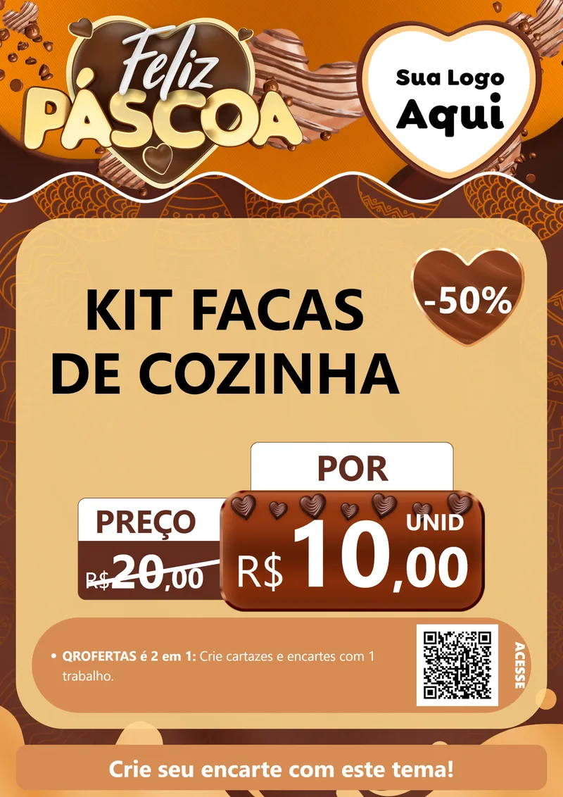 Modelo de Cartaz para Cartaz A4 Vertical com o tema Feliz Páscoa para Utilidades Domésticas
