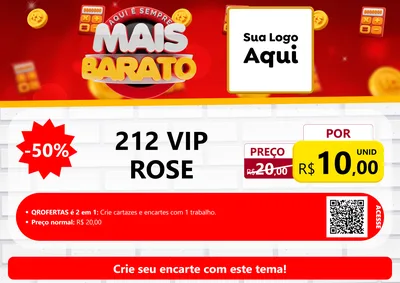 Modelo de Cartaz para Cartaz A4 Horizontal com o tema Mais Barato para Perfumes