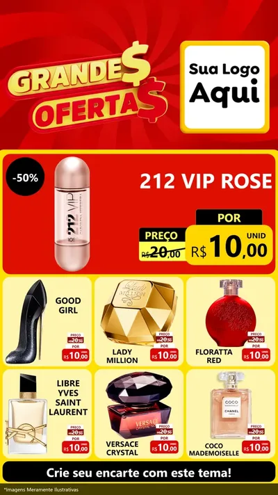 Modelo de Rede Social para Stories com o tema Grandes Ofertas para Perfumes