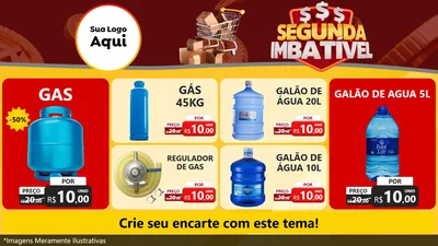 Modelo de TV para TV Horizontal com o tema Segunda Imbatível para Água e gás