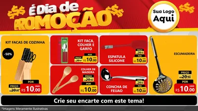 Modelo de TV para TV Horizontal com o tema É Dia De Promoção para Utilidades Domésticas