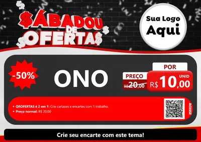 Modelo de Cartaz para Cartaz A4 Horizontal com o tema Sabadou de Ofertas para Óticas