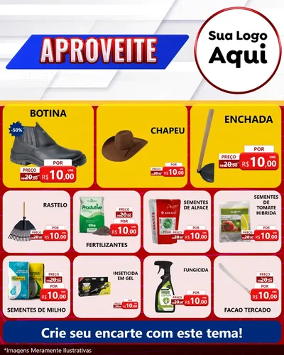 Modelo de Rede Social para Feed Instagram com o tema Aproveite para Agropecuária