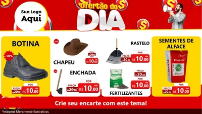 Modelo de TV para TV Horizontal com o tema Ofertão do dia para Agropecuária