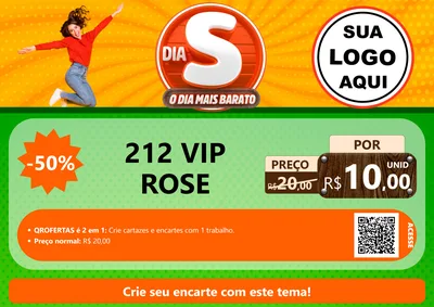 Modelo de Cartaz para Cartaz A4 Horizontal com o tema Dia S - O Dia Mais Barato para Perfumes