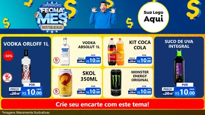Modelo de TV para TV Horizontal com o tema Operação Fecha Mês Setembro para Distribuidora de bebidas