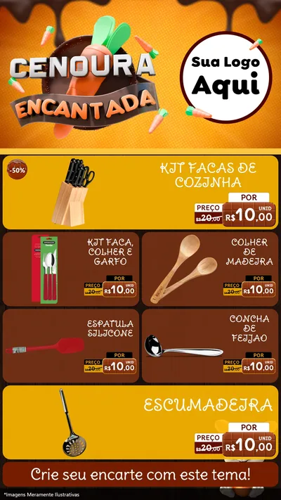 Modelo de TV para TV Vertical com o tema Cenoura Encantada - Páscoa para Utilidades Domésticas