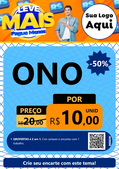 Modelo de Cartaz para Cartaz A4 Vertical com o tema Leve Mais, Pague Menos para Óticas