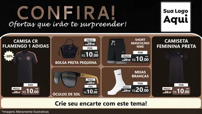 Modelo de TV para TV Horizontal com o tema Confira! Ofertas que irão te surpreender! para Roupas e acessórios