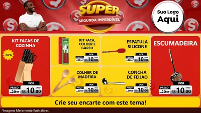 Modelo de TV para TV Horizontal com o tema Super Segunda Imperdível para Utilidades Domésticas