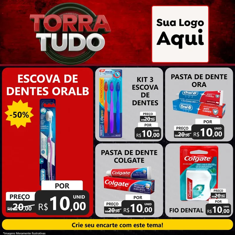 Modelo de Rede Social para Feed Facebook com o tema Torra Tudo para Higiene Pessoal