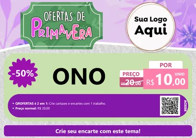 Modelo de Cartaz para Cartaz A4 Horizontal com o tema Ofertas de Primavera para Óticas