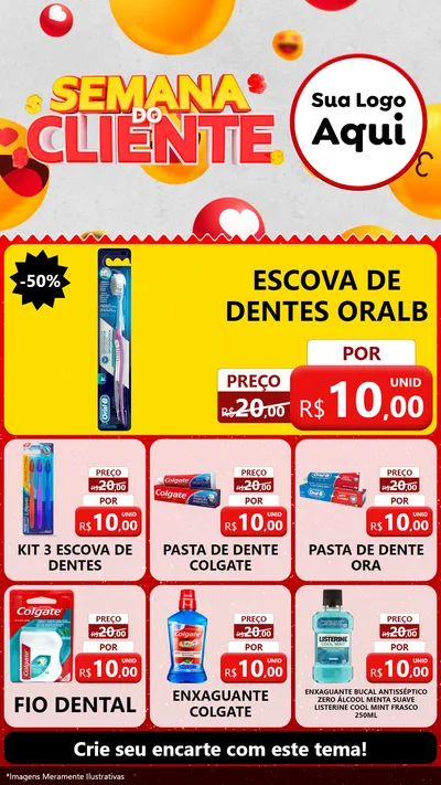Modelo de Rede Social para Stories com o tema Semana do Cliente para Higiene Pessoal