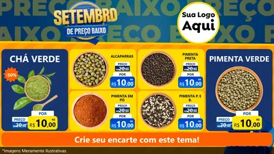Modelo de TV para TV Horizontal com o tema Setembro De Preço Baixo para Produtos Naturais