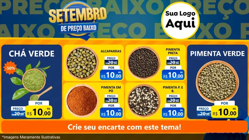 Modelo de TV para TV Horizontal com o tema Setembro De Preço Baixo para Produtos Naturais