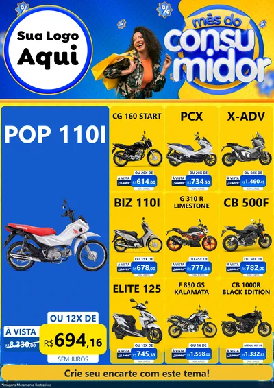 Modelo de Encarte para Encarte A4 Vertical