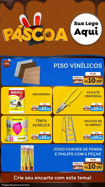 Modelo de TV para TV Vertical com o tema Páscoa para Material para Construção