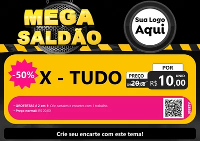 Modelo de Cartaz para Cartaz A4 Horizontal