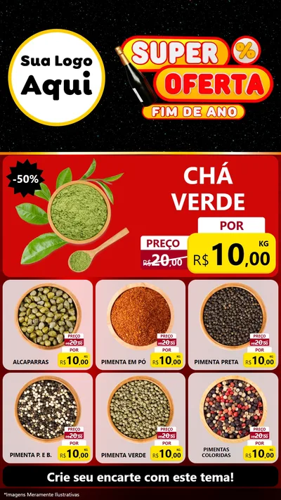 Modelo de Rede Social para Stories com o tema Super Oferta Fim de Ano para Produtos Naturais