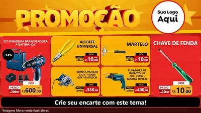 Modelo de TV para TV Horizontal com o tema Promoção para Maquinas e Ferramentas