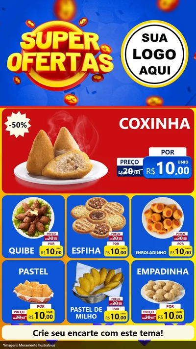Modelo de Rede Social para Stories com o tema Super Ofertas