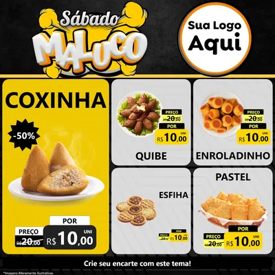 Modelo de Rede Social para Feed Facebook com o tema Sábado Maluco para Salgadaria