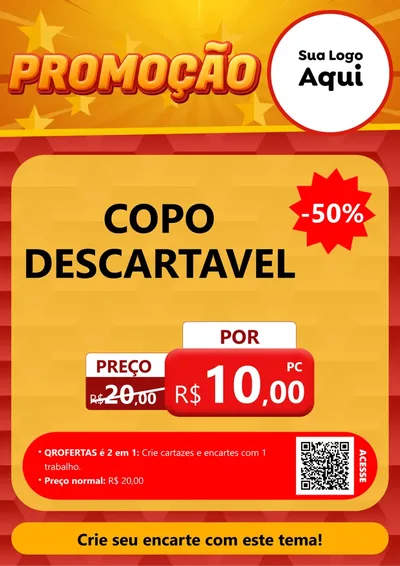 Modelo de Cartaz para Cartaz A4 Vertical com o tema Promoção para Embalagens