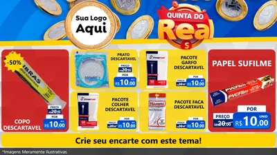 Modelo de TV para TV Horizontal com o tema Quinta do Real para Embalagens