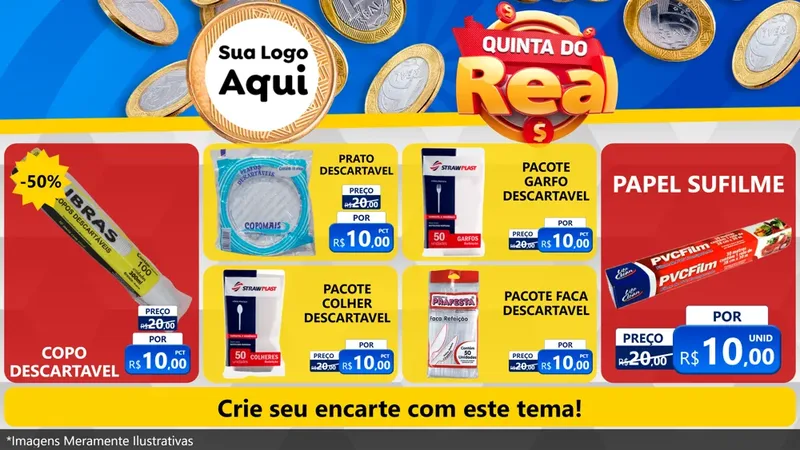 Modelo de TV para TV Horizontal com o tema Quinta do Real para Embalagens