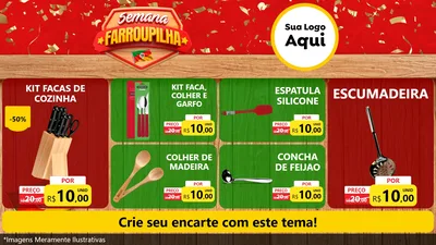 Modelo de TV para TV Horizontal com o tema Semana Farroupilha para Utilidades Domésticas