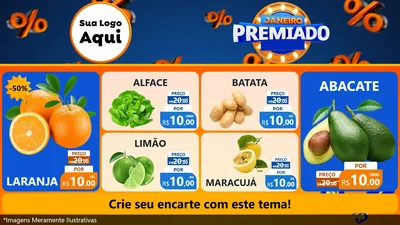 Modelo de TV para TV Horizontal com o tema Janeiro Premiado para Hortifrúti