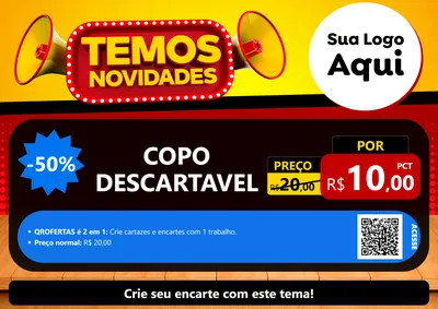 Modelo de Cartaz para Cartaz A4 Horizontal