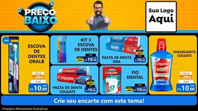 Modelo de TV para TV Horizontal com o tema Preço Baixo para Higiene Pessoal