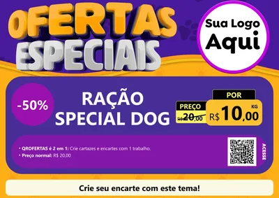 Modelo de Cartaz para Cartaz A4 Horizontal